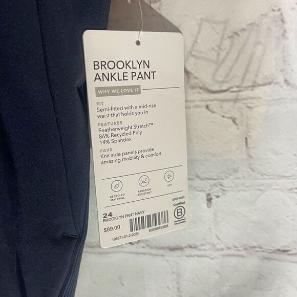 Athleta Brooklyn Ankle Pant 24 New - Picture 4 of 9